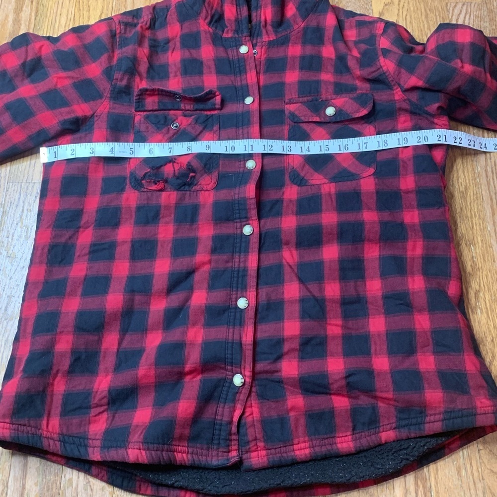 Wind River Heritage Sherpa Lined Hooded Flannel Jacket - Men's L - Picture 6 of 7